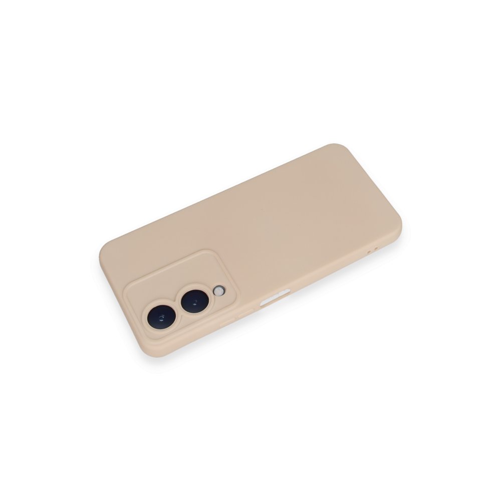 Vivo Y17S Kılıf Nano içi Kadife Silikon - Pudra Vivo Y17S Kılıf Nano içi Kadife Silikon - Pudra