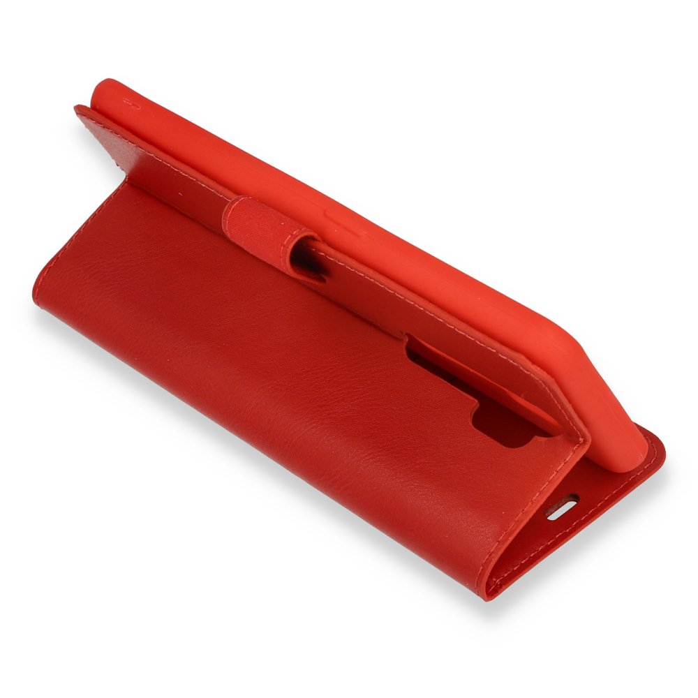  Oppo A9 2020 Kılıf Trend S Plus Kapaklı Kılıf - Kırmızı