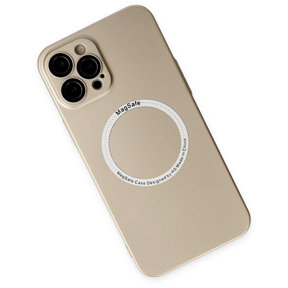 iPhone 12 Pro Kılıf Jack Magneticsafe Lens Silikon - Gold iPhone 12 Pro Kılıf Jack Magneticsafe Lens Silikon - Gold