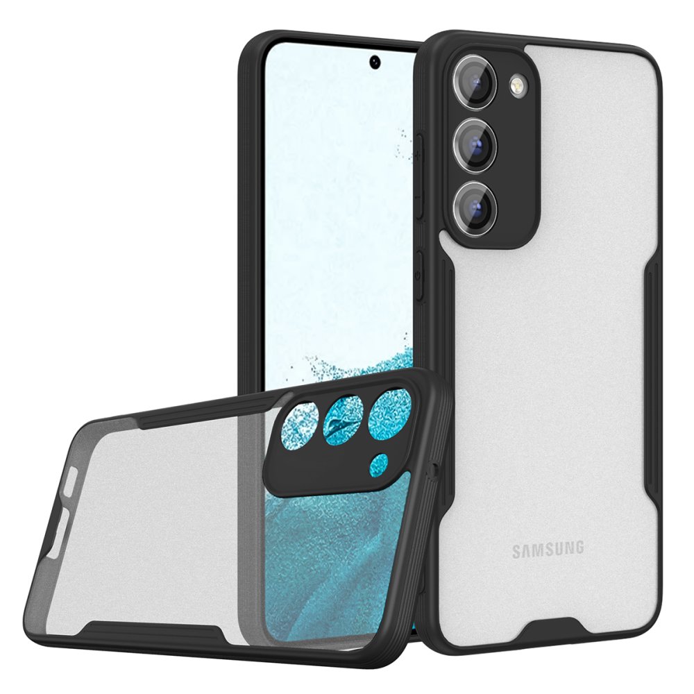  Samsung Galaxy S23 Plus Kılıf Platin Silikon - Siyah
