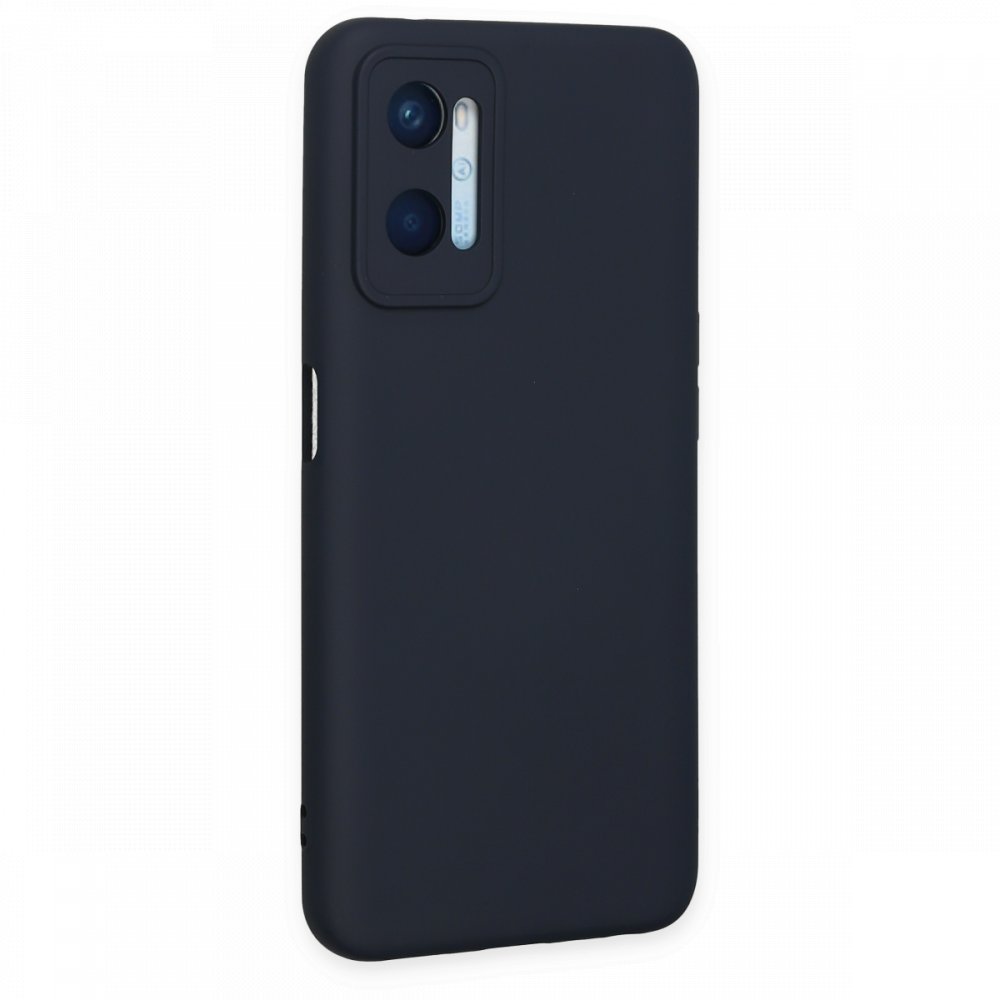 Oppo A96 Kılıf Nano içi Kadife Silikon - Lacivert Oppo A96 Kılıf Nano içi Kadife Silikon - Lacivert