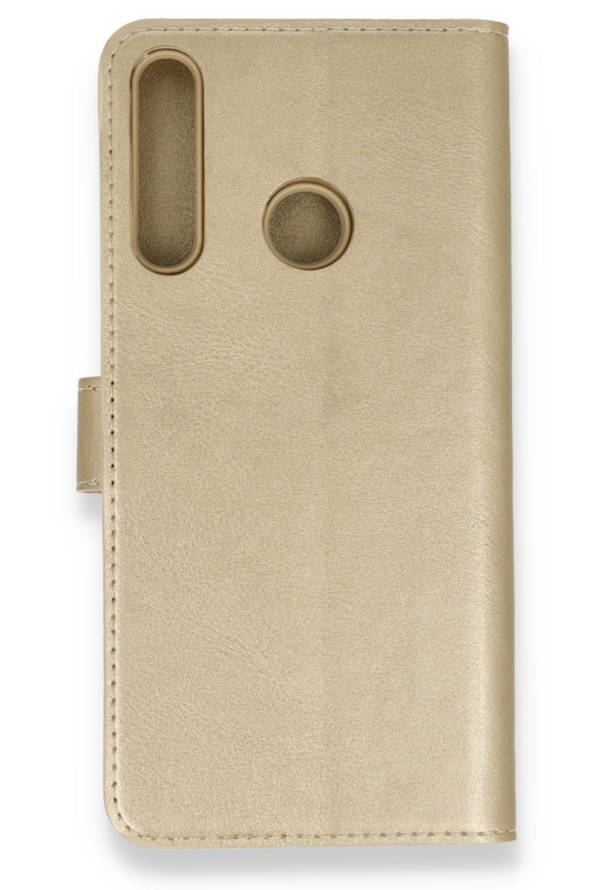 Huawei P40 Lite E Kılıf Trend S Plus Kapaklı Kılıf - Gold  Huawei P40 Lite E Kılıf Trend S Plus Kapaklı Kılıf - Gold