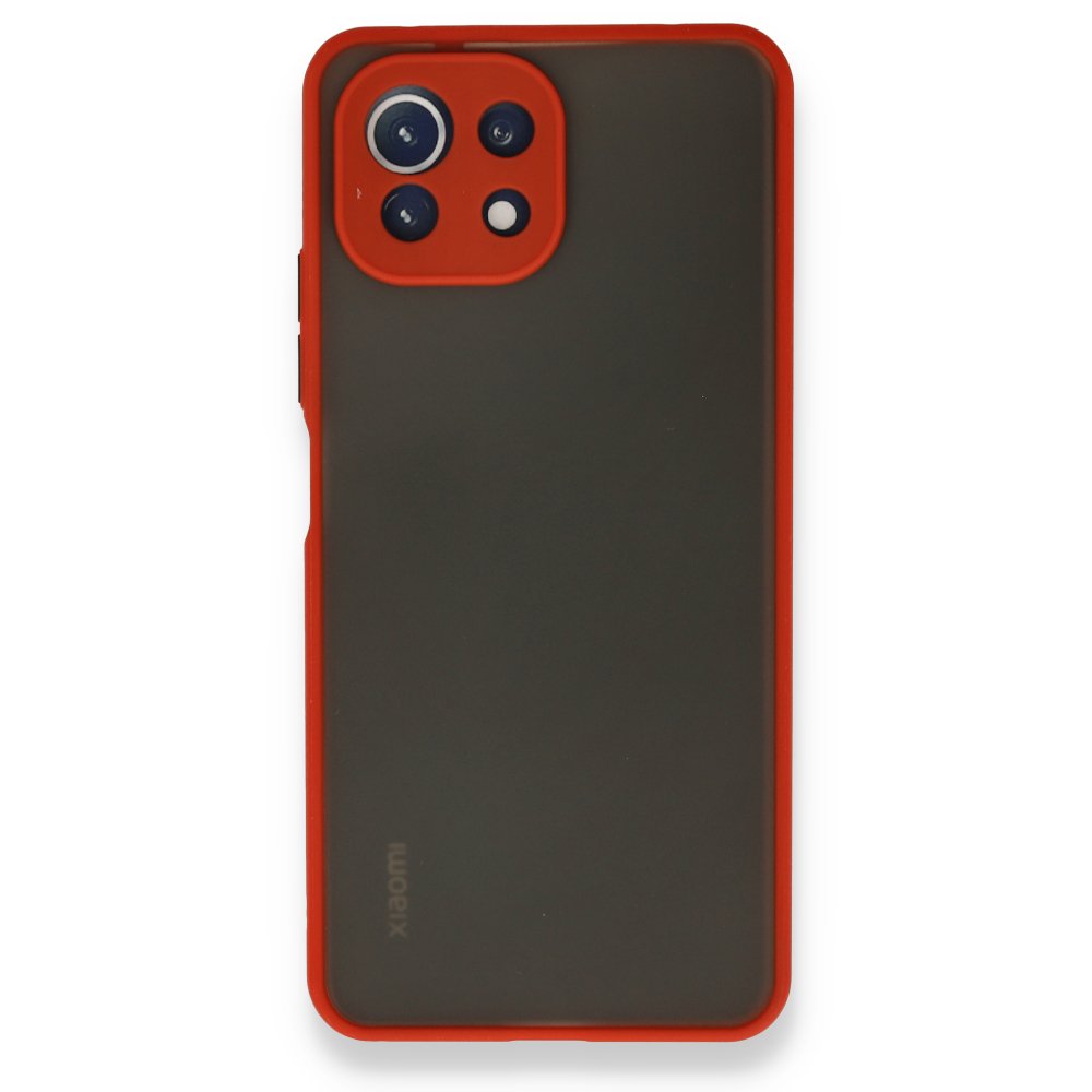 Xiaomi Mİ 11 Lite Kılıf Montreal Silikon Kapak - Kırmızı  Xiaomi Mİ 11 Lite Kılıf Montreal Silikon Kapak - Kırmızı