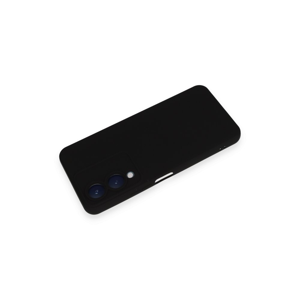 Vivo Y17S Kılıf Nano içi Kadife Silikon - Siyah Vivo Y17S Kılıf Nano içi Kadife Silikon - Siyah