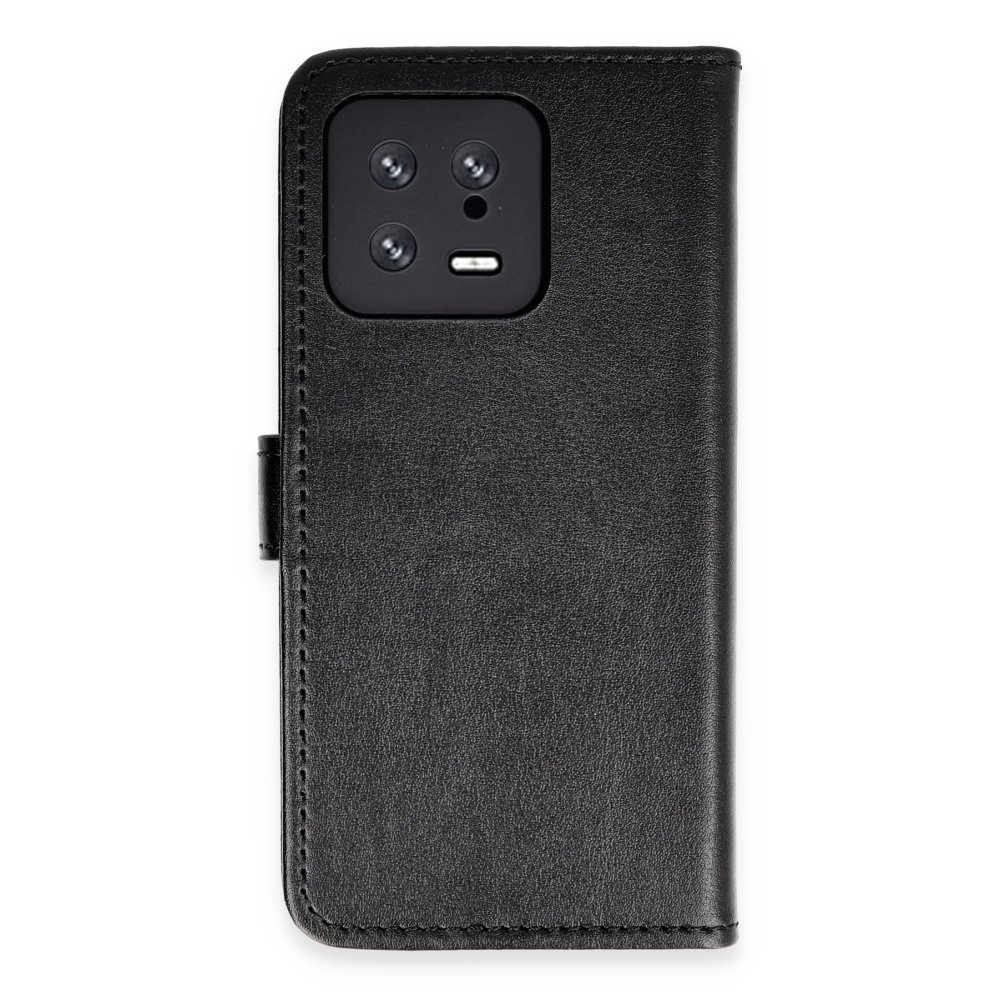 Xiaomi Mi 13 Kılıf Trend S Plus Kapaklı Kılıf - Siyah Xiaomi Mi 13 Kılıf Trend S Plus Kapaklı Kılıf - Siyah