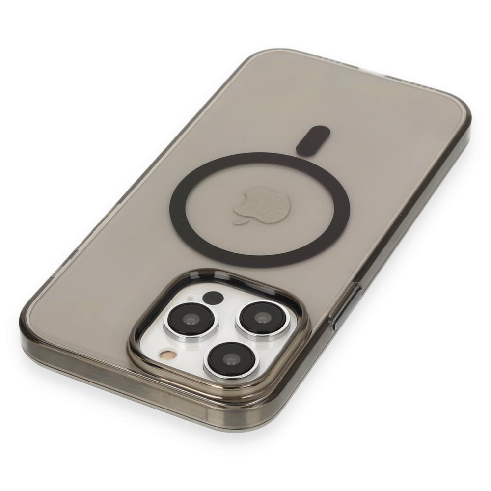 iPhone 13 Pro Max Kılıf Tron Şeffaf Magsafe Kapak - Siyah iPhone 13 Pro Max Kılıf Tron Şeffaf Magsafe Kapak - Siyah