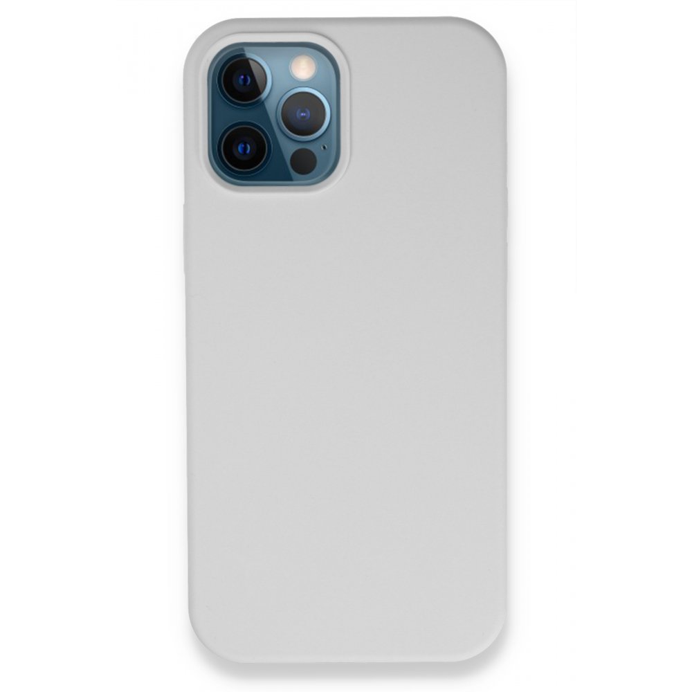  iPhone 12 Pro Kılıf Lansman Legant Silikon - Beyaz