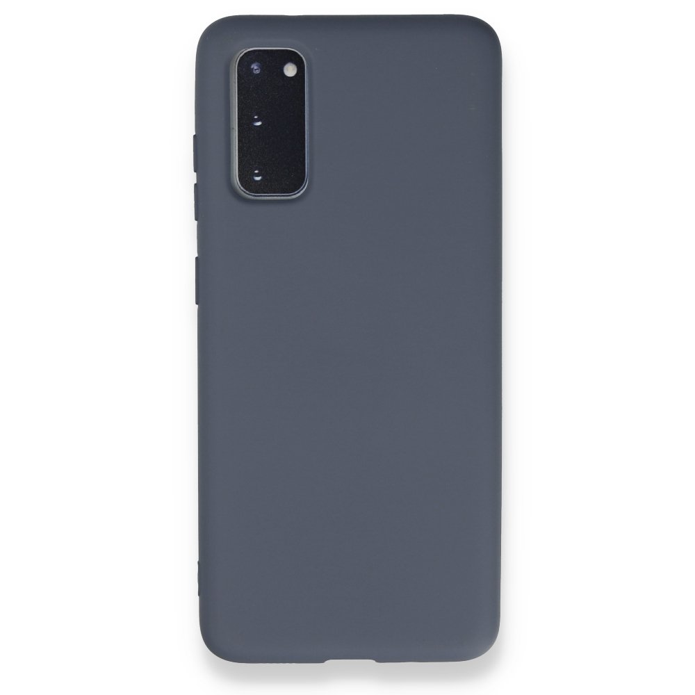  Samsung Galaxy S20 Kılıf Nano içi Kadife Silikon - Gri