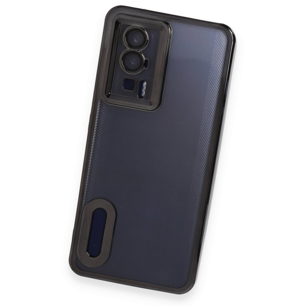 Xiaomi Poco F5 Pro Kılıf Slot Silikon - Siyah  Xiaomi Poco F5 Pro Kılıf Slot Silikon - Siyah