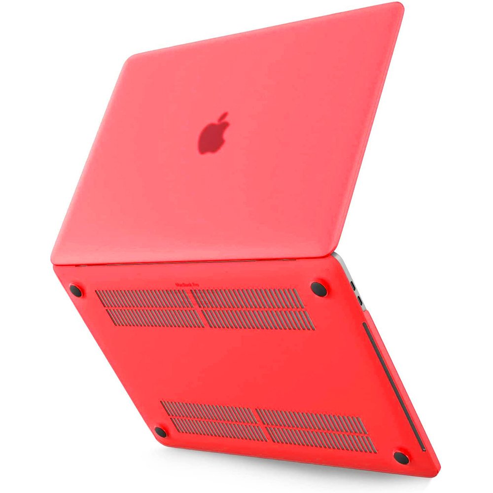 Macbook Pro 13 2020 Macbook Buzlu Kapak - Kırmızı Macbook Pro 13 2020 Macbook Buzlu Kapak - Kırmızı