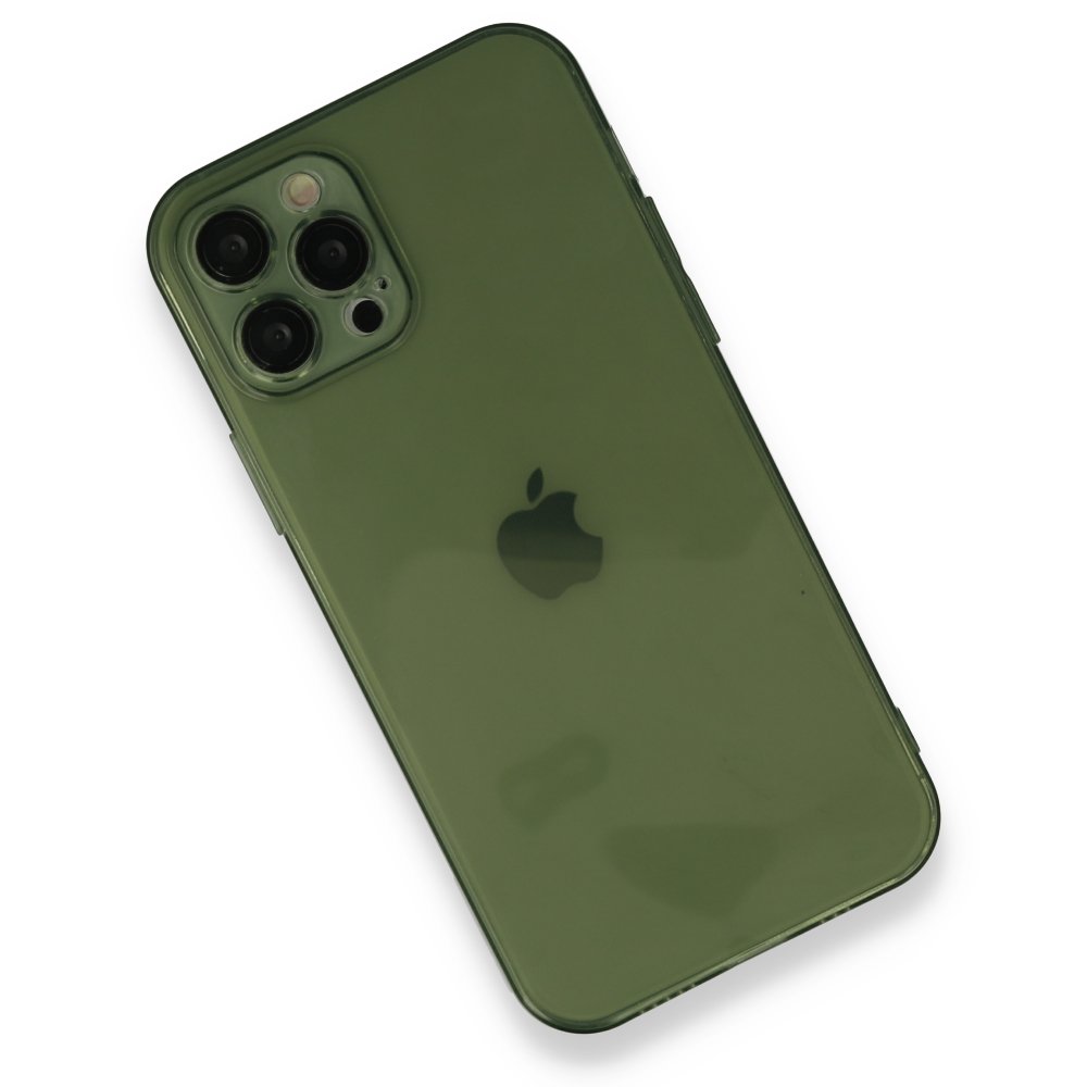  iPhone 12 Pro Kılıf Fly Lens Silikon - Yeşil