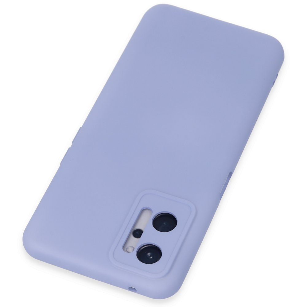  Realme 9i 4G Kılıf Nano içi Kadife Silikon - Lila