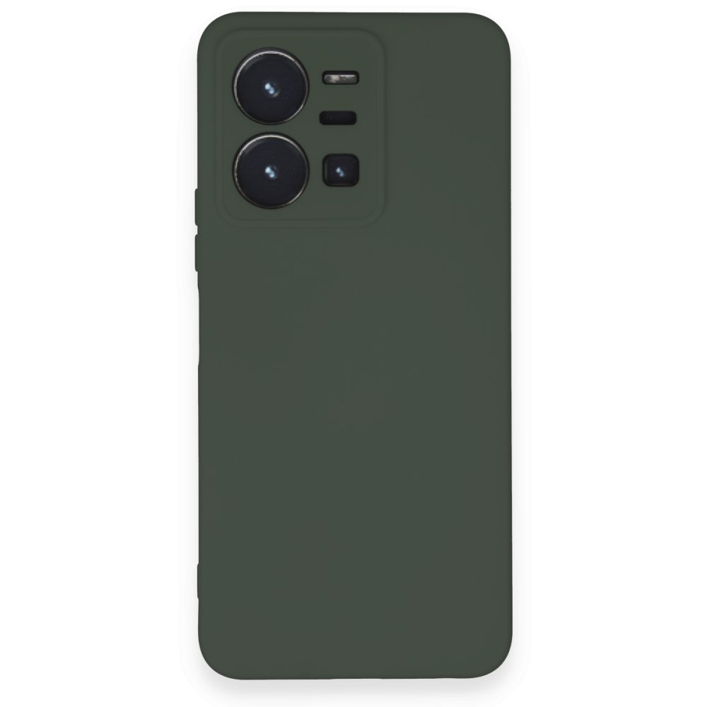 Vivo Y22S Kılıf Nano içi Kadife Silikon - Koyu Yeşil Vivo Y22S Kılıf Nano içi Kadife Silikon - Koyu Yeşil