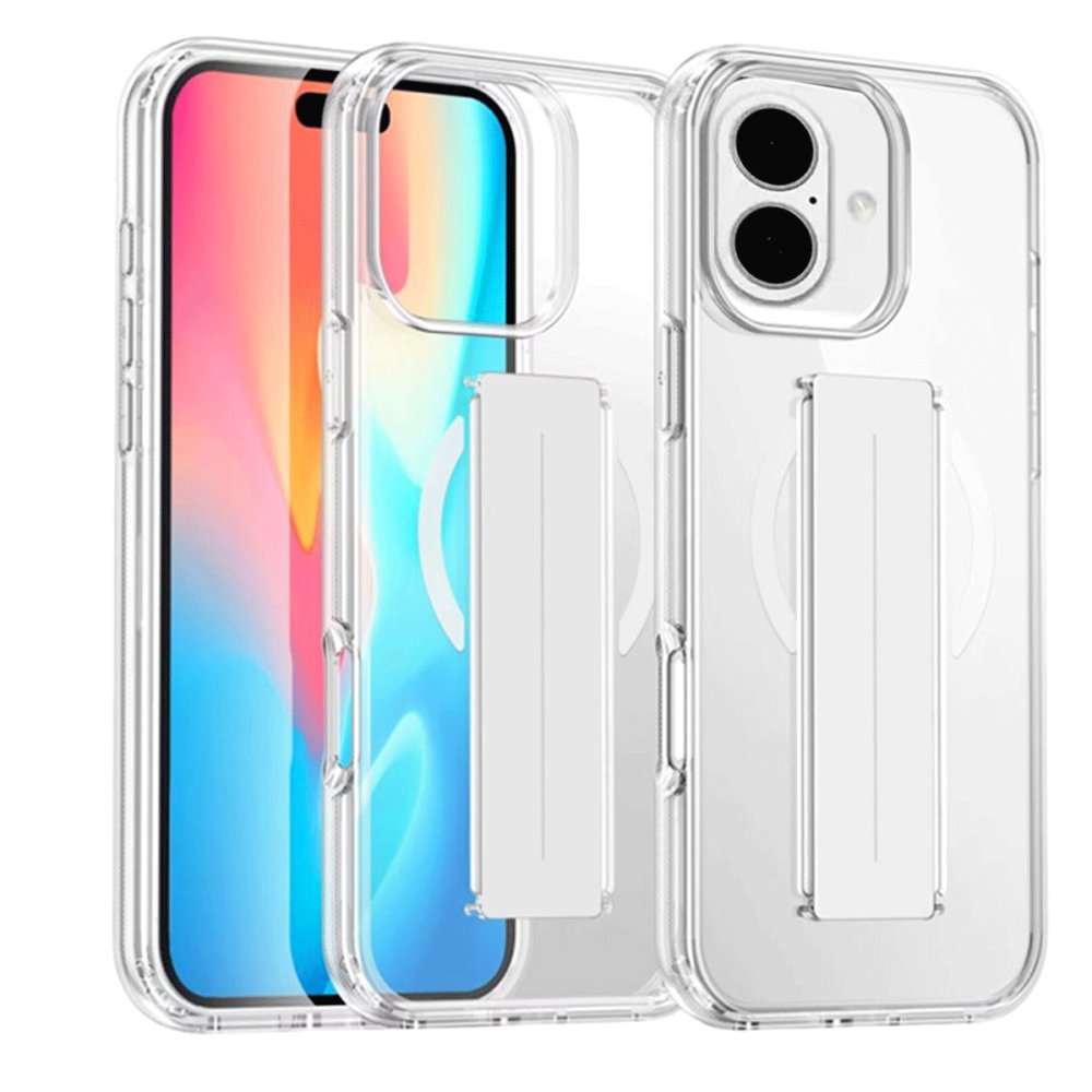 Joko iPhone 16 Kılıf Alfa Magsafe Standlı Kapak - Şeffaf