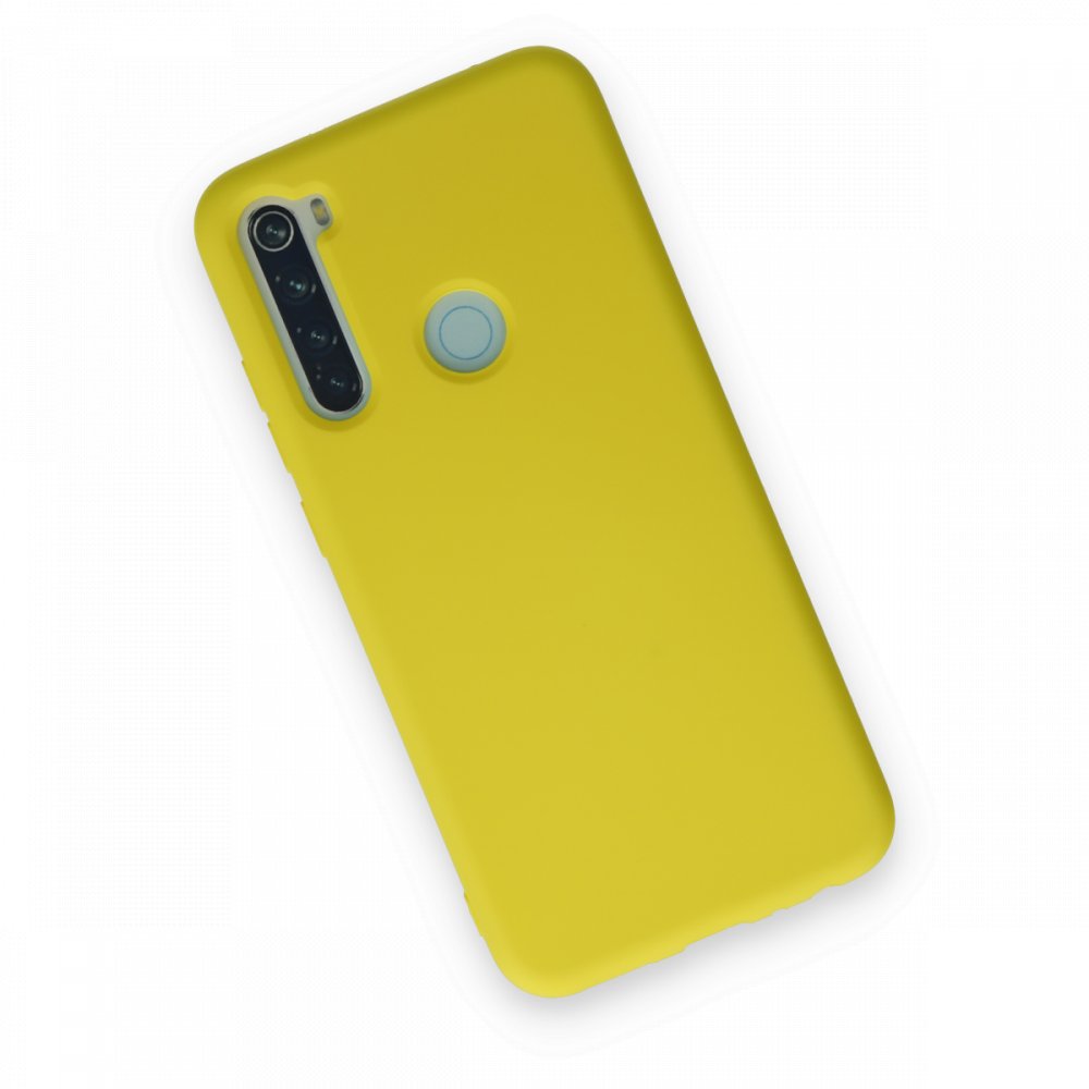 Redmi Note 8 Kılıf Nano içi Kadife Silikon - Sarı Redmi Note 8 Kılıf Nano içi Kadife Silikon - Sarı