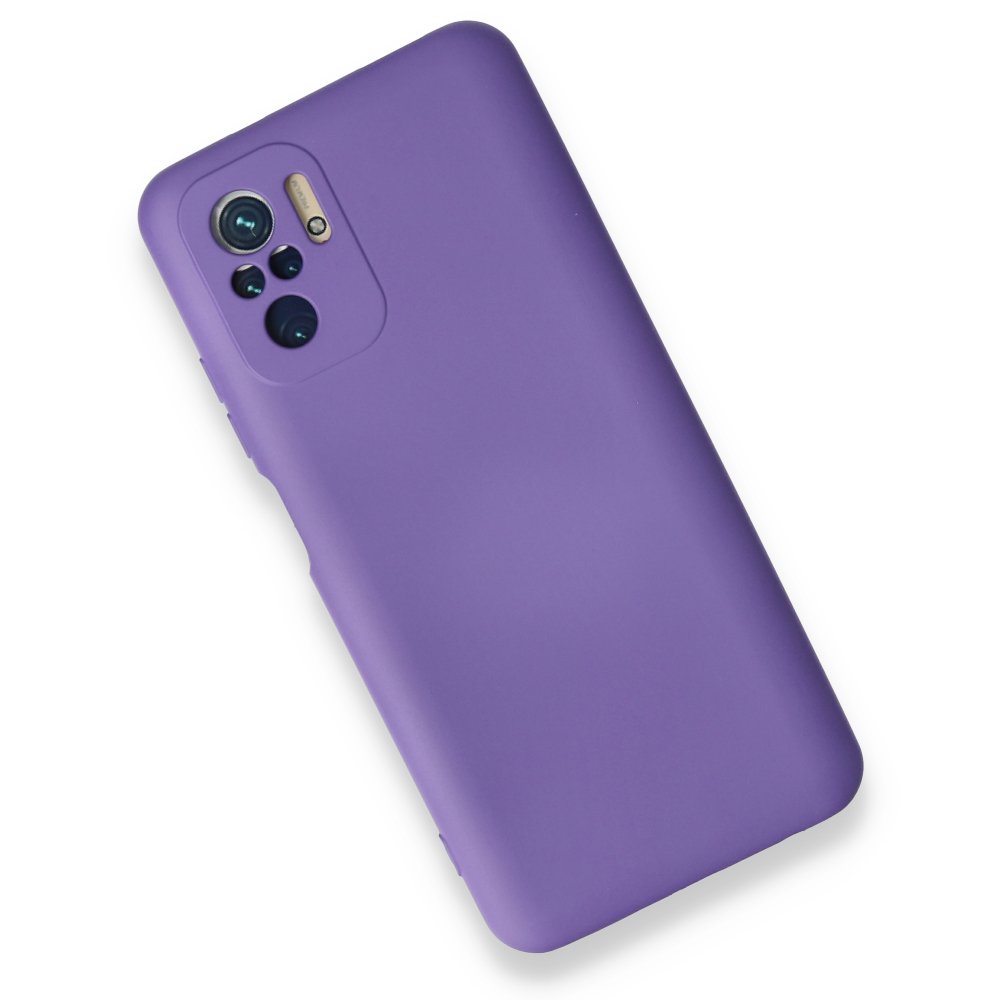 Redmi Note 10S Kılıf Nano içi Kadife Silikon - Mor