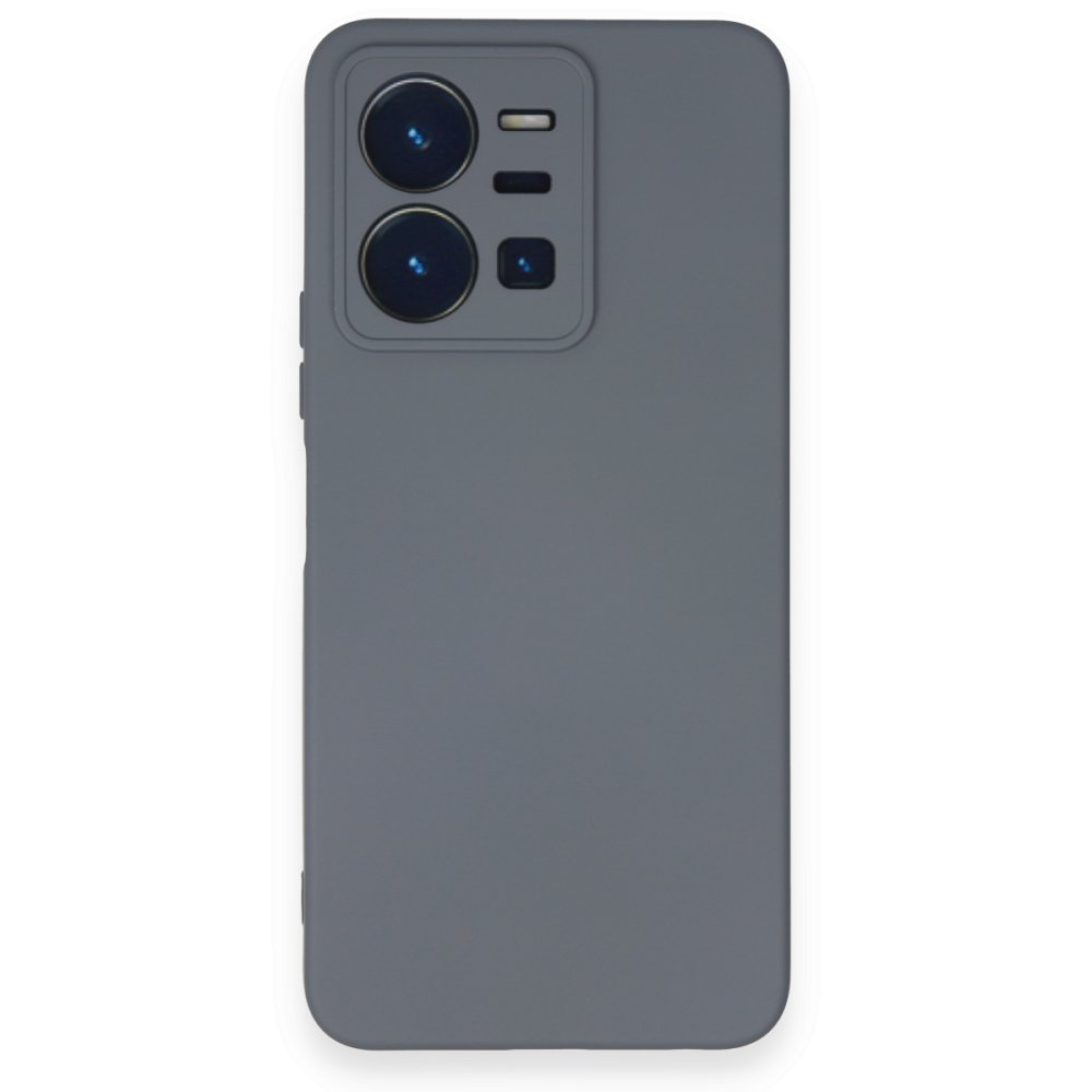 Vivo Y35 Kılıf Nano içi Kadife Silikon - Gri Vivo Y35 Kılıf Nano içi Kadife Silikon - Gri