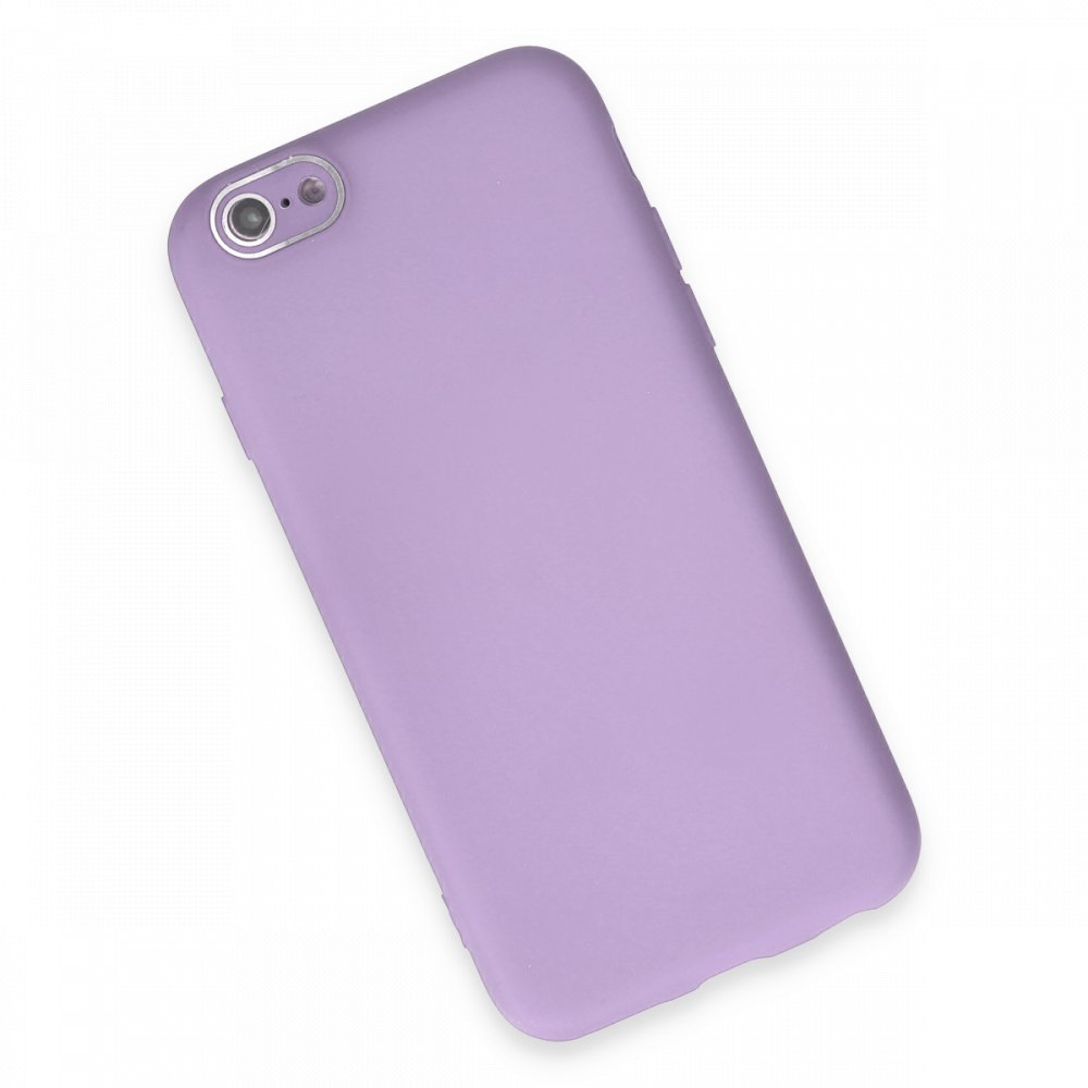 iPhone 6 Kılıf Lansman Glass Kapak - Lila  iPhone 6 Kılıf Lansman Glass Kapak - Lila