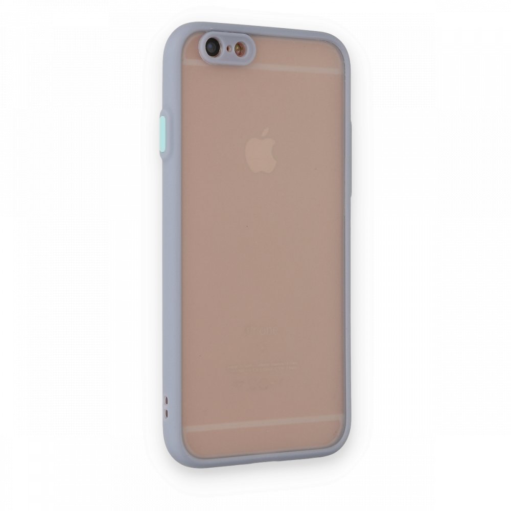 iPhone 6 Kılıf Montreal Silikon Kapak - Gri  iPhone 6 Kılıf Montreal Silikon Kapak - Gri