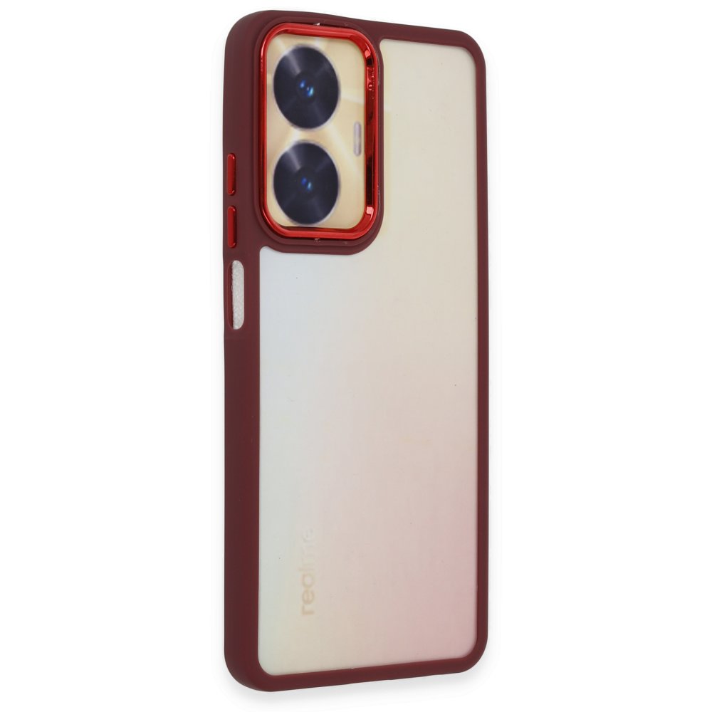 Realme C55 Kılıf Dora Kapak - Kırmızı Realme C55 Kılıf Dora Kapak - Kırmızı