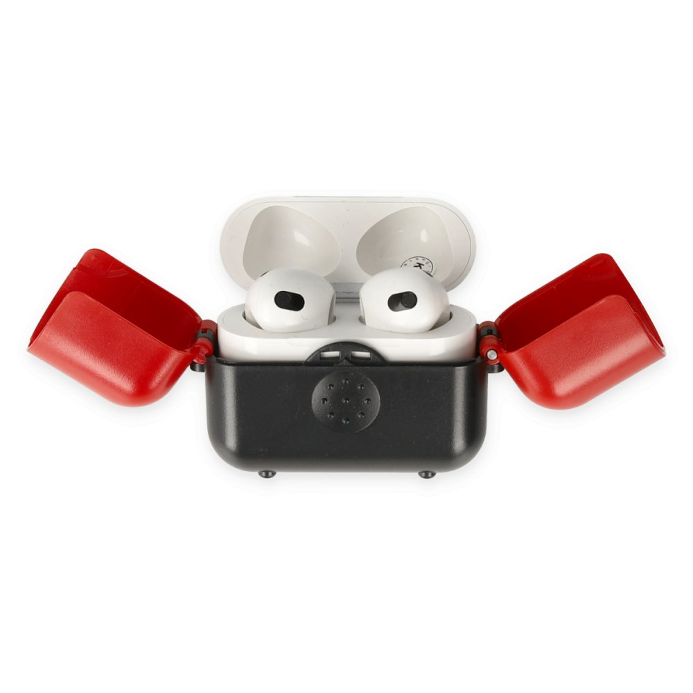 Airpods 3 (3.nesil) Basmalı Kılıf - Siyah-Kırmızı Airpods 3 (3.nesil) Basmalı Kılıf - Siyah-Kırmızı