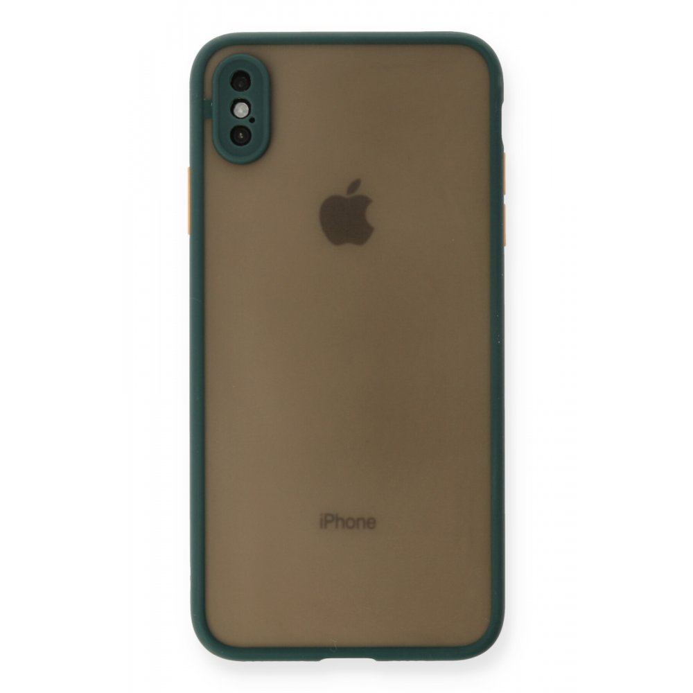 iPhone X Kılıf Montreal Silikon Kapak - Yeşil  iPhone X Kılıf Montreal Silikon Kapak - Yeşil