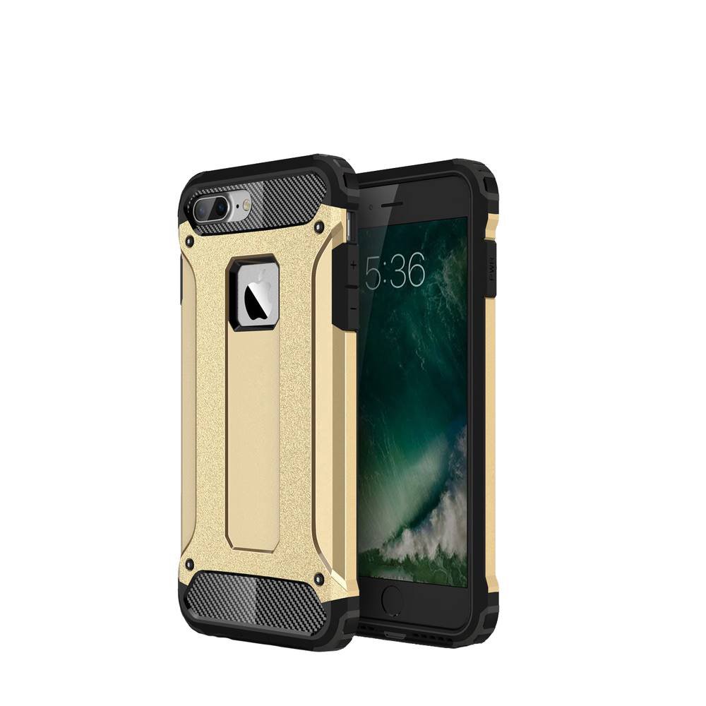  iPhone 8 Plus Kılıf Tank Silikon Kapak - Gold