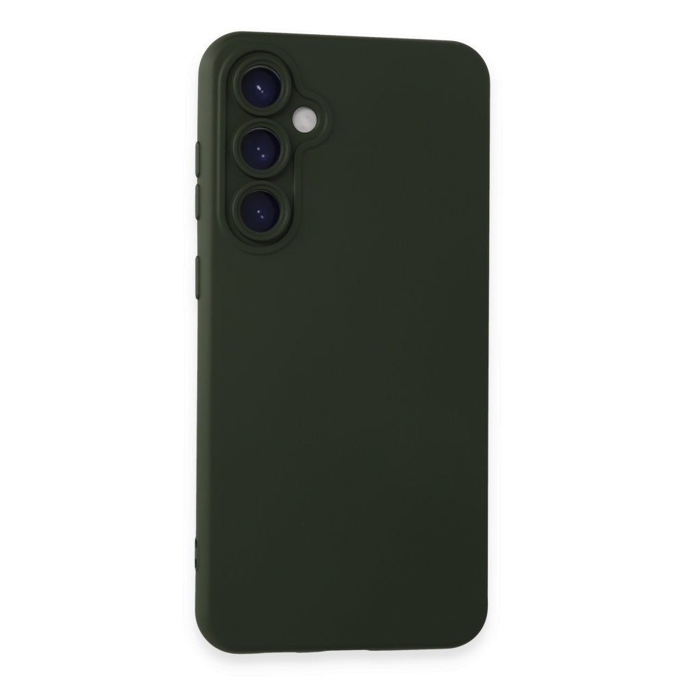 Samsung Galaxy S24 Kılıf Nano içi Kadife Silikon - Koyu Yeşil Samsung Galaxy S24 Kılıf Nano içi Kadife Silikon - Koyu Yeşil