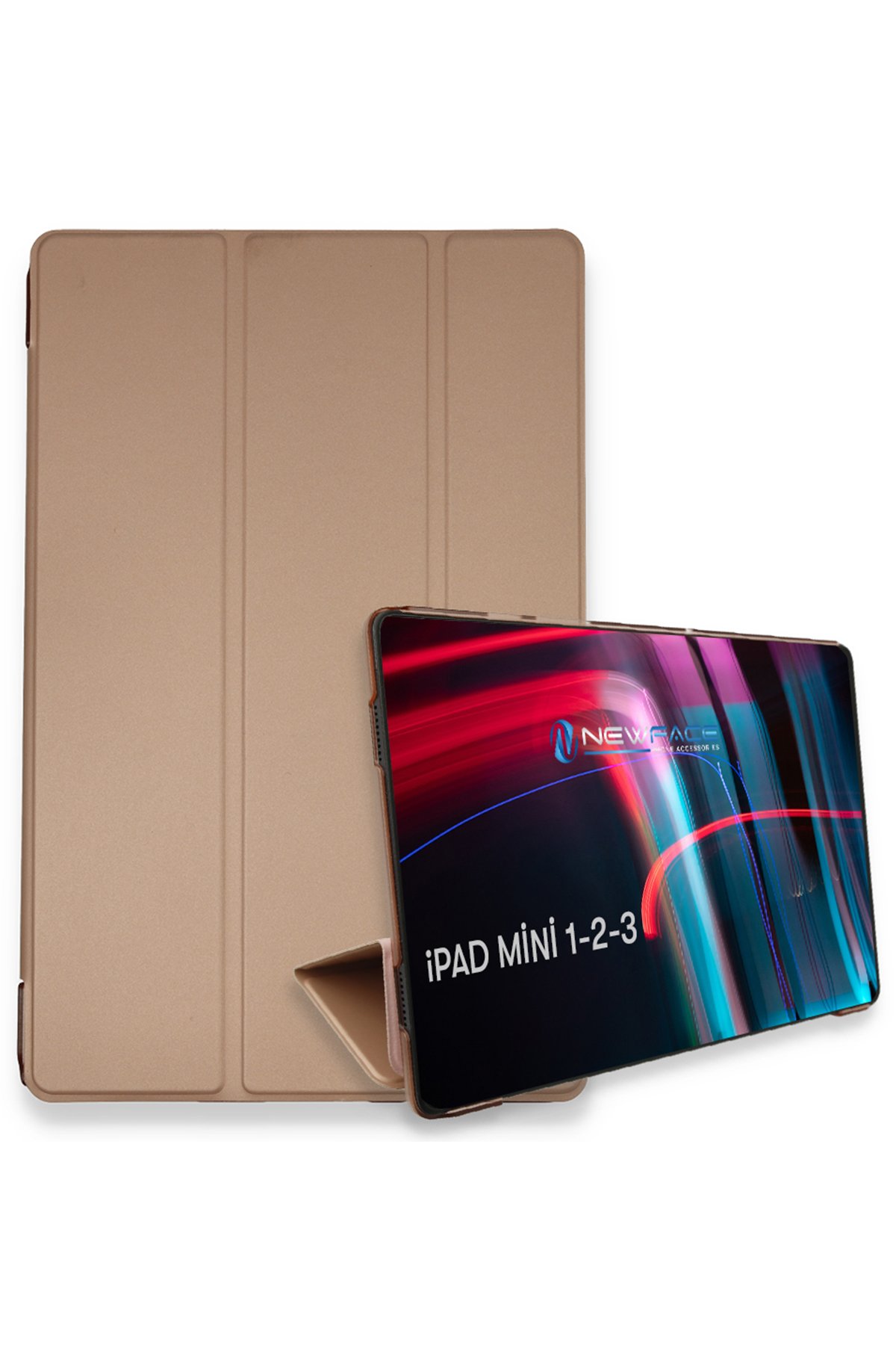  iPad Mini 2 Kılıf Tablet Smart Kılıf - Rose Gold