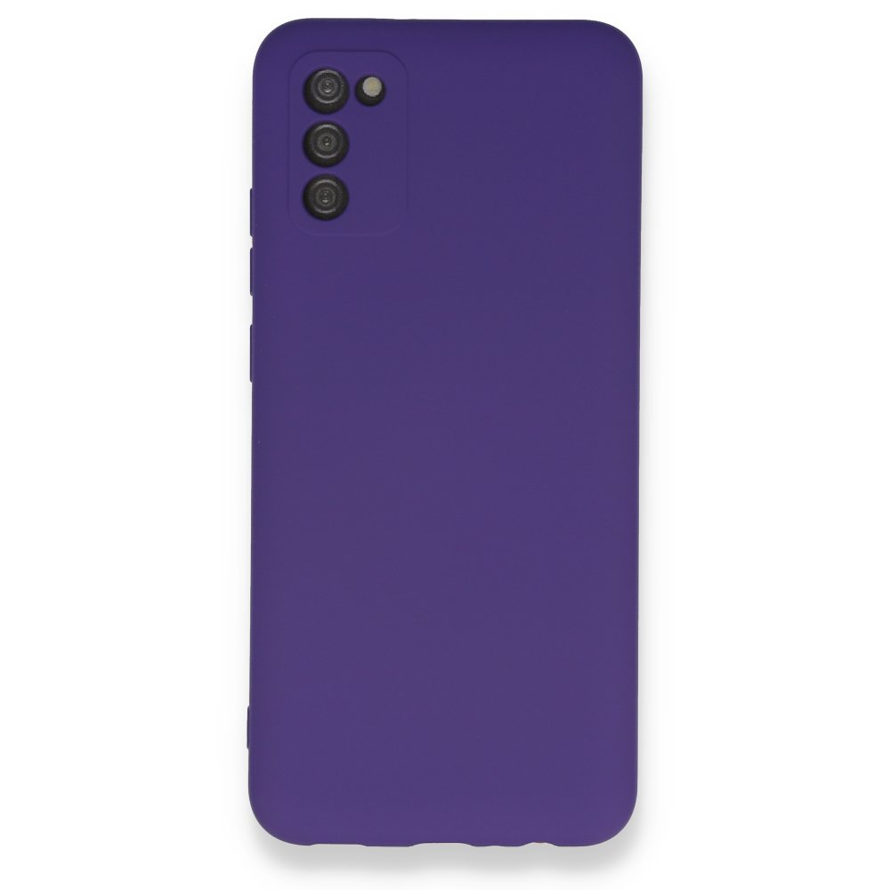  Samsung Galaxy A03S Kılıf Nano içi Kadife Silikon - Mor