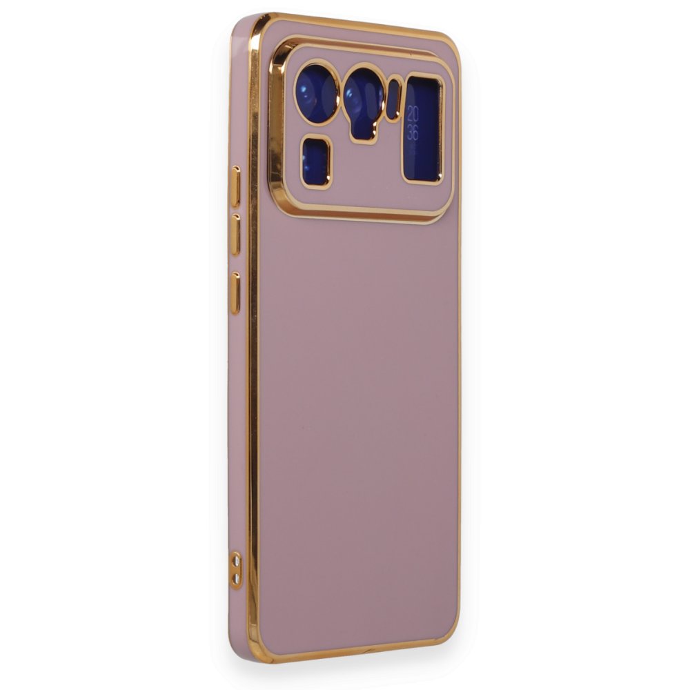 Xiaomi Mi 11 Ultra Kılıf Volet Silikon - Mor  Xiaomi Mi 11 Ultra Kılıf Volet Silikon - Mor
