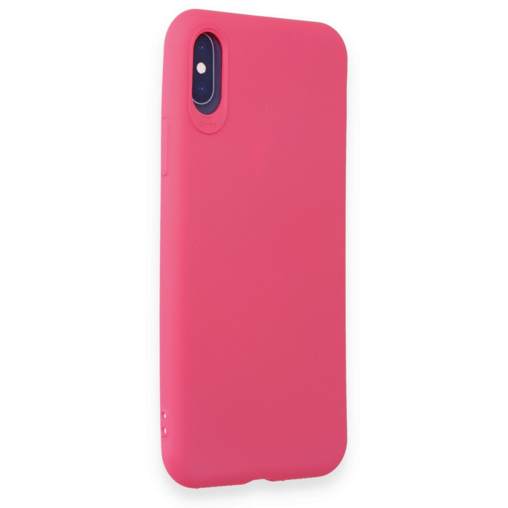  iPhone X Kılıf First Silikon - Pembe