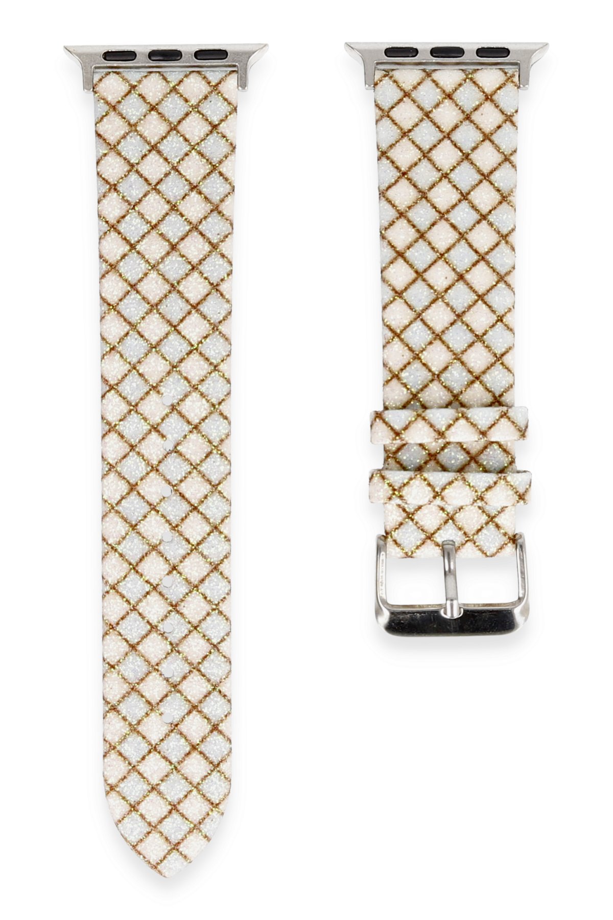  Apple Watch 40mm Karo Motif Kordon - Mavi