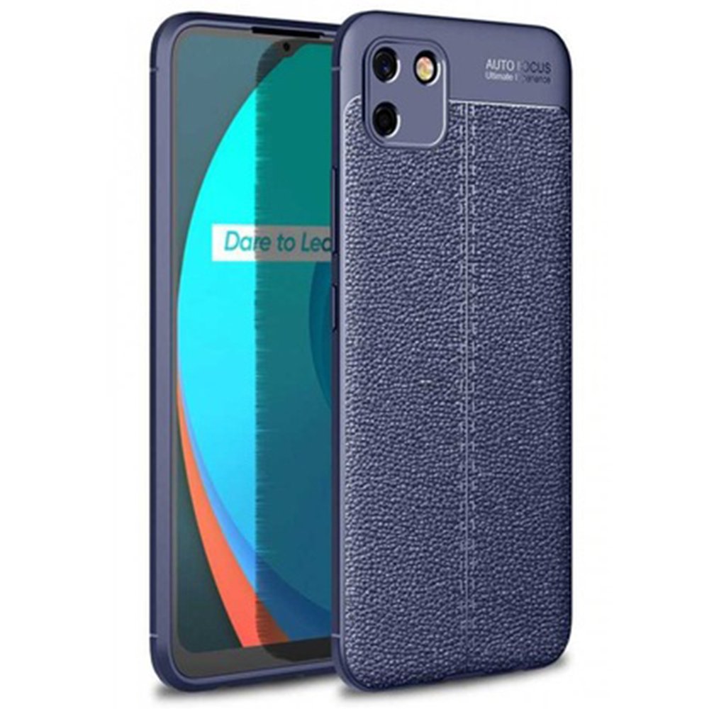 Realme C11 Kılıf Auto Focus Kapak - Lacivert  Realme C11 Kılıf Auto Focus Kapak - Lacivert