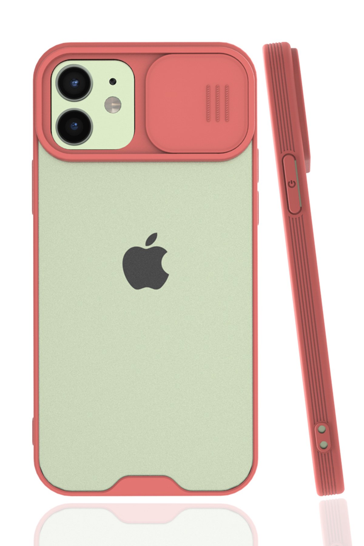 iPhone 12 Kılıf Platin Kamera Koruma Silikon - Pembe iPhone 12 Kılıf Platin Kamera Koruma Silikon - Pembe