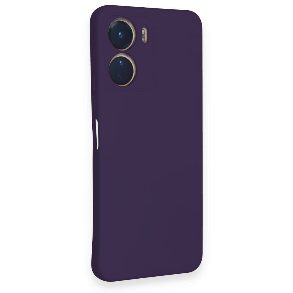 Vivo Y16 Kılıf Nano içi Kadife Silikon - Mor Vivo Y16 Kılıf Nano içi Kadife Silikon - Mor