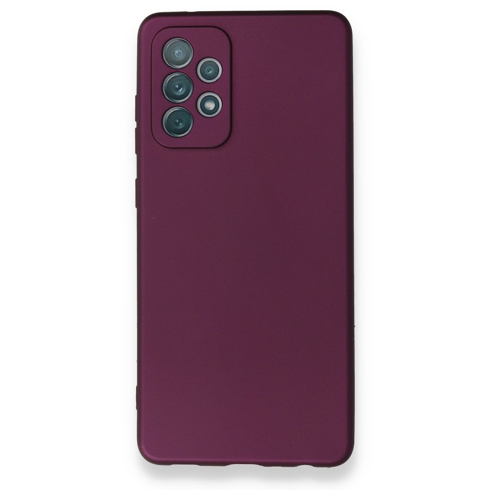  Samsung Galaxy A72 Kılıf First Silikon - Mürdüm