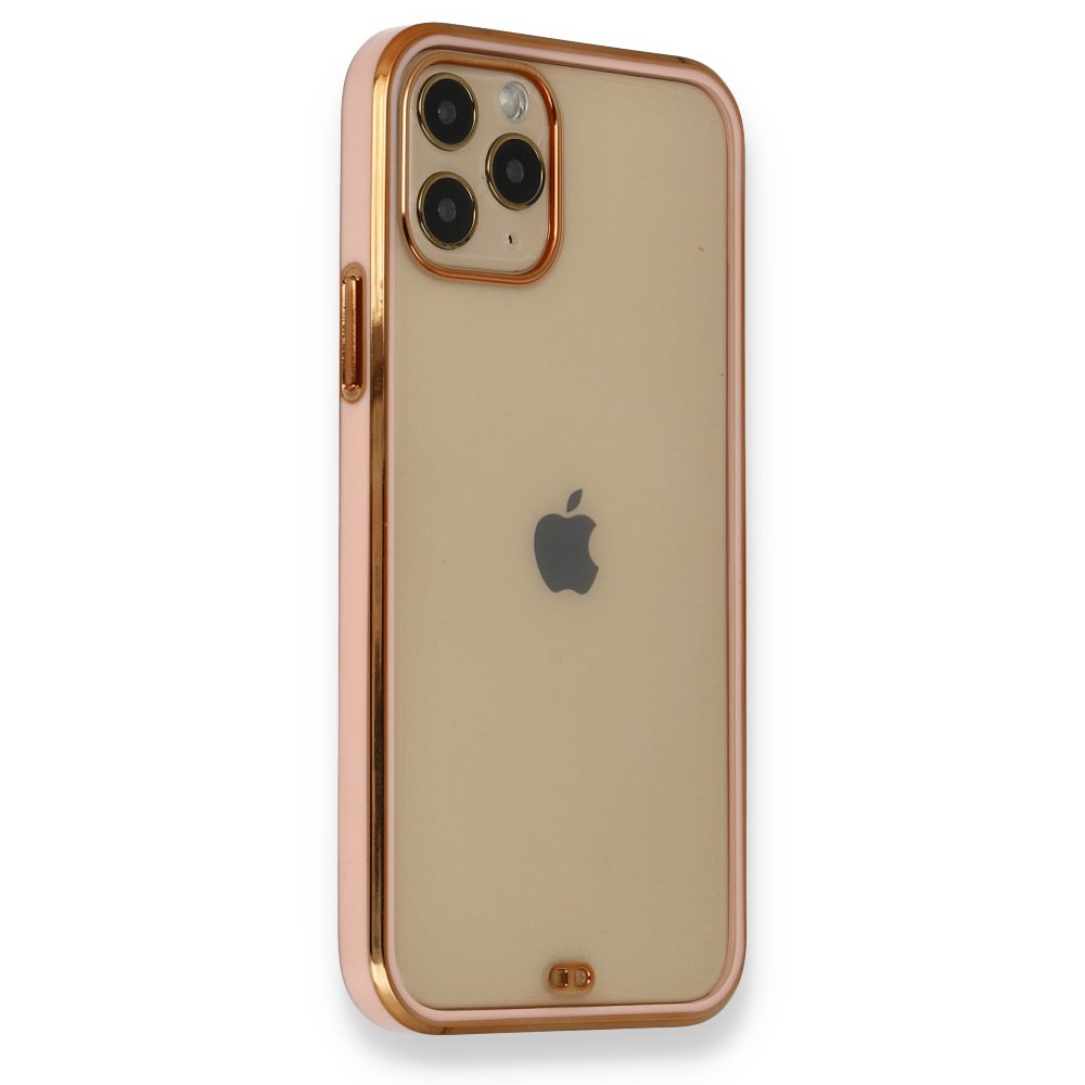  iPhone 12 Pro Kılıf Liva Silikon - Açık Pembe