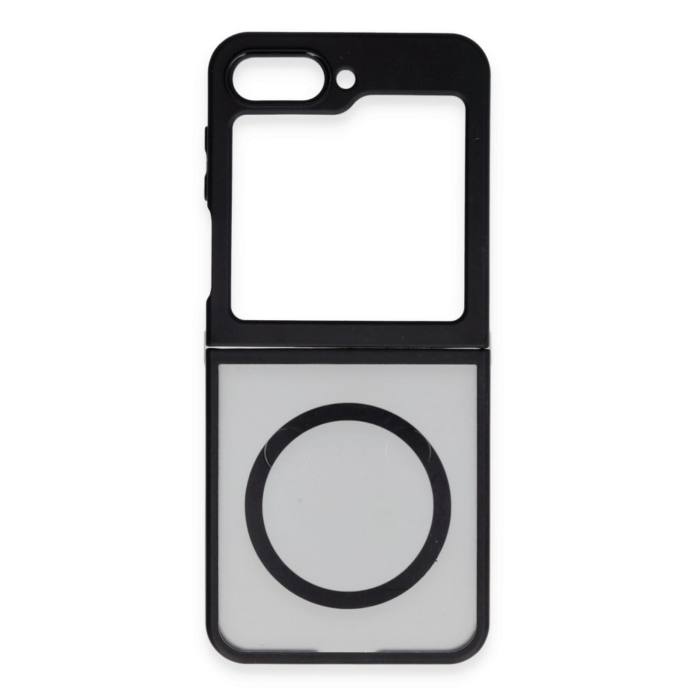  Samsung Galaxy Z Flip 5 Kılıf Blur Fold Magsafe Kapak - Mat Siyah
