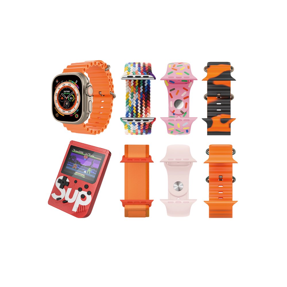 Karler Bass K3 Kombo 7 Adet Kordon ve Ekstra Atari Hediyeli Konuşma Özellikli Akıllı Saat - Kırmızı