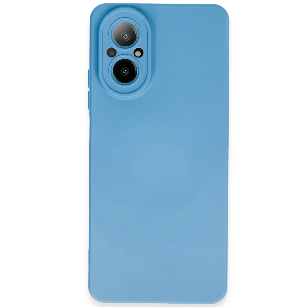 Realme 12 Lite Kılıf Nano içi Kadife Silikon - Mavi  Realme 12 Lite Kılıf Nano içi Kadife Silikon - Mavi