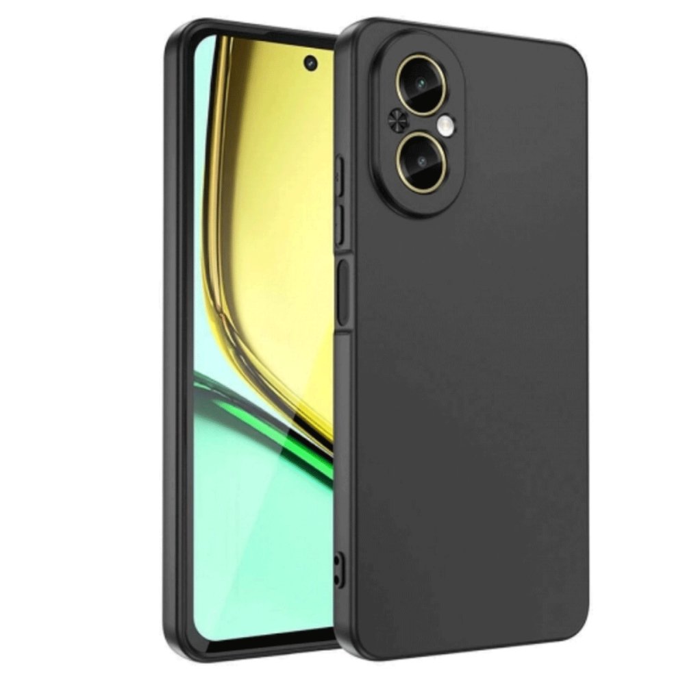 Realme 12 Lite Kılıf First Silikon - Siyah  Realme 12 Lite Kılıf First Silikon - Siyah