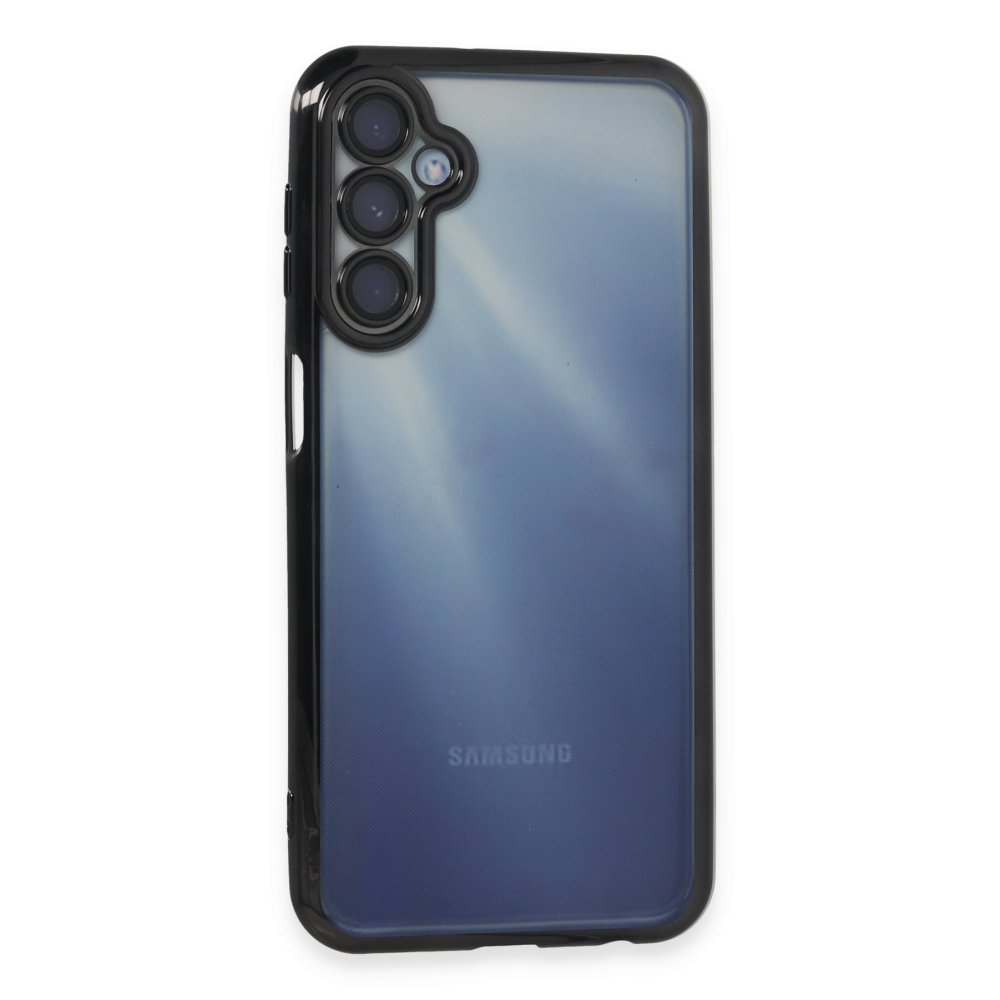  Samsung Galaxy A15 4G Kılıf Razer Lensli Silikon - Siyah