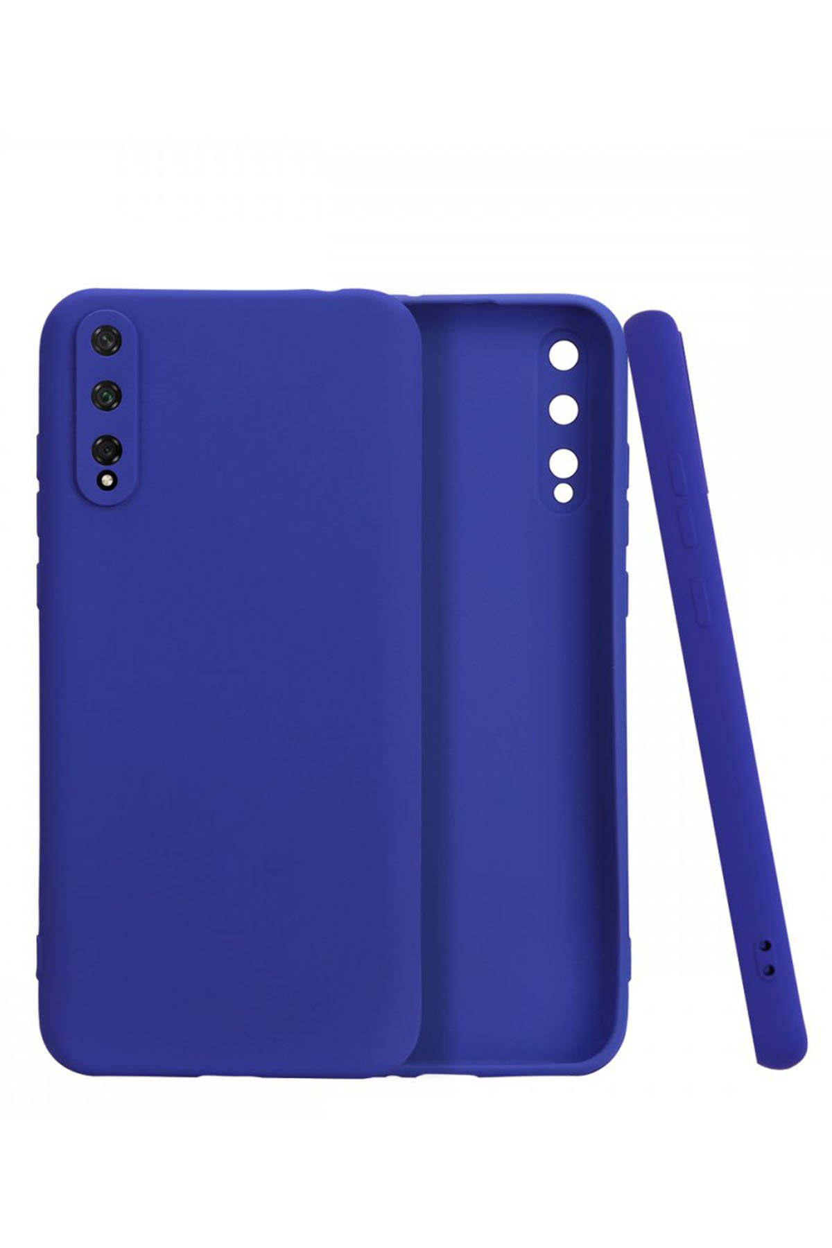 Huawei P Smart S Kılıf First Silikon - Lacivert Huawei P Smart S Kılıf First Silikon - Lacivert