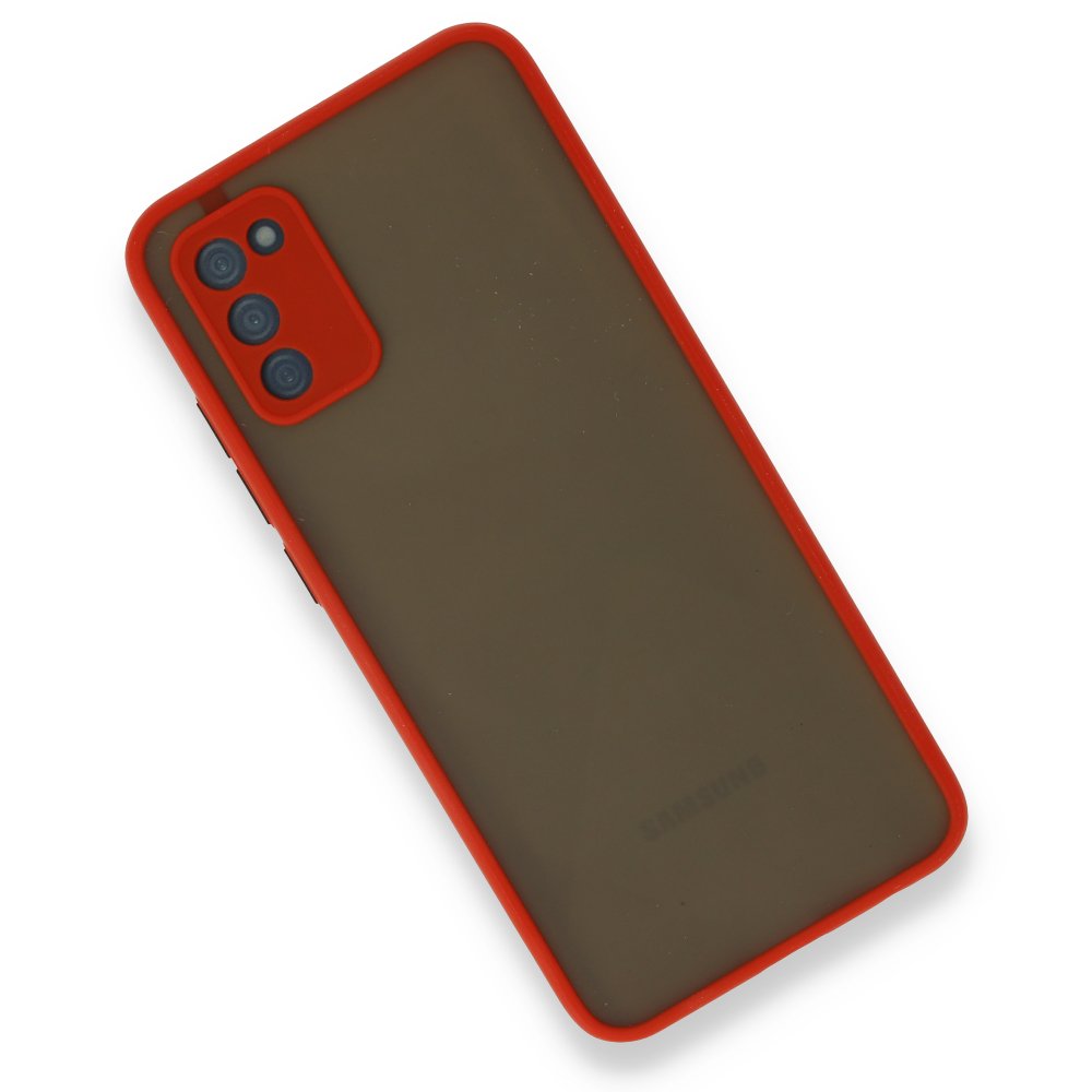  Samsung Galaxy A02S Kılıf Montreal Silikon Kapak - Kırmızı
