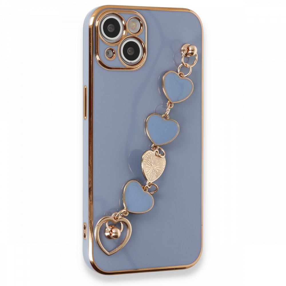  iPhone 13 Kılıf Esila Silikon - Gri