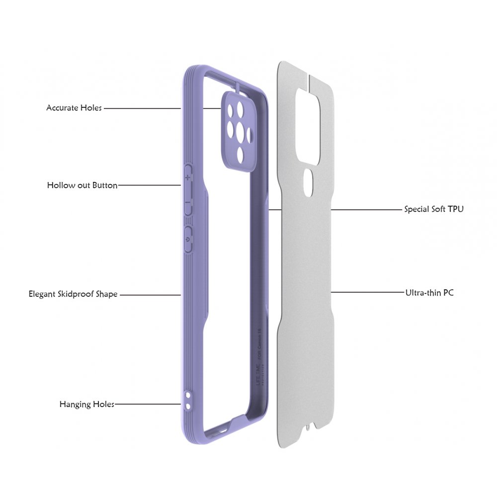  Tecno Camon 16 Kılıf Platin Silikon - Pembe