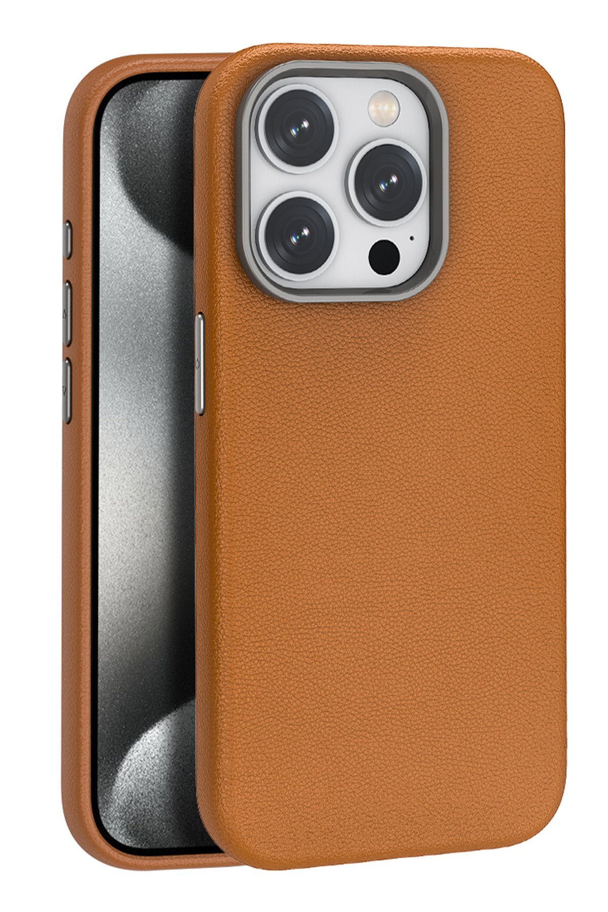 Joko iPhone 16 Pro Wonder Deri Magsafe Kapak - Kahverengi