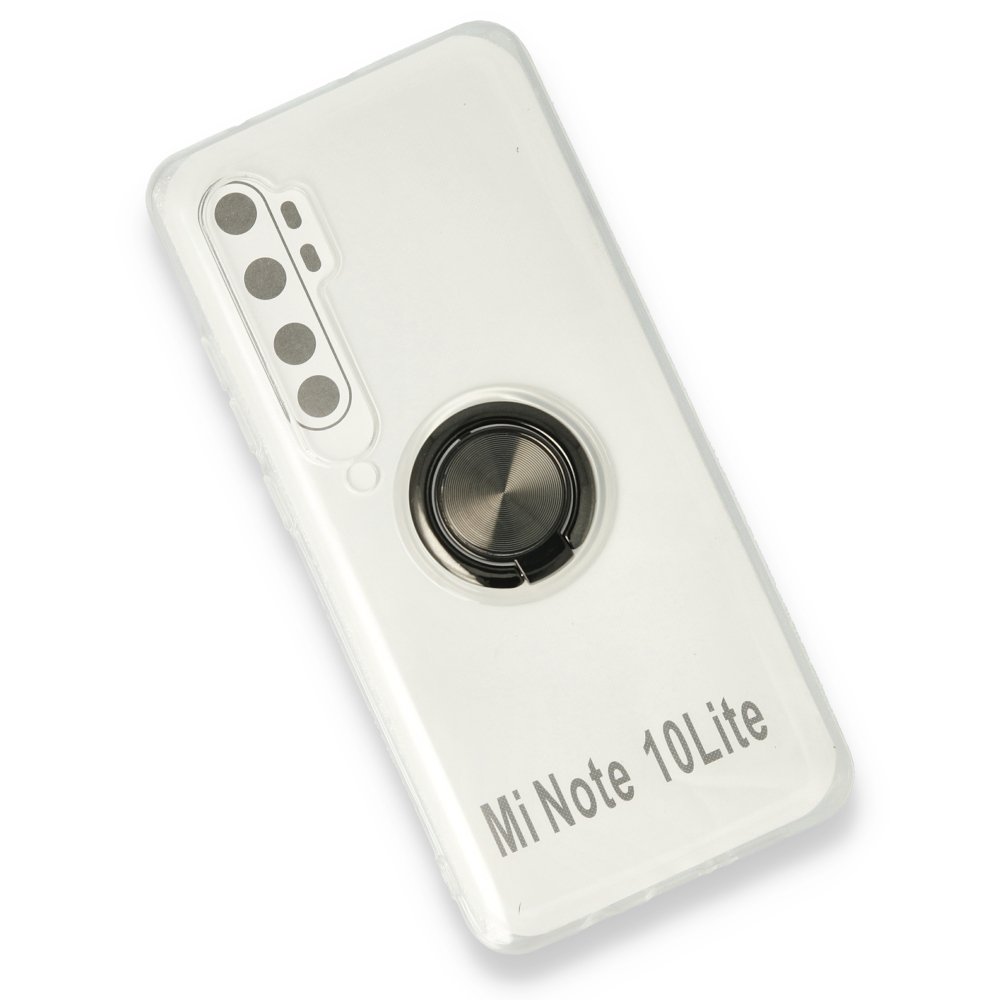 Xiaomi Mi Note 10 Lite Kılıf Gros Yüzüklü Silikon - Siyah  Xiaomi Mi Note 10 Lite Kılıf Gros Yüzüklü Silikon - Siyah