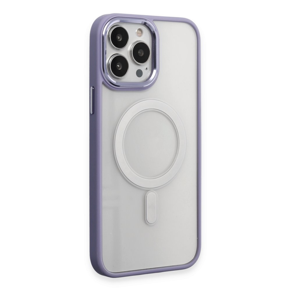  iPhone 15 Pro Max Kılıf Room Magneticsafe Silikon - Lila